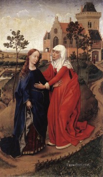 Rogier van der Weyden Painting - Visitation Netherlandish painter Rogier van der Weyden